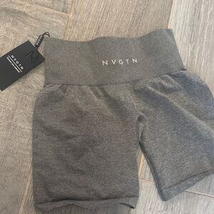 NVGTN Charcoal High-Rise Shorts